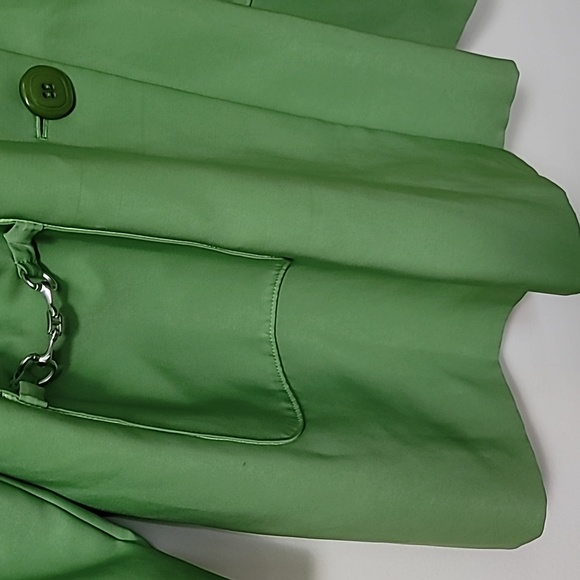 Women's Green Coat - Picture 4 of 9